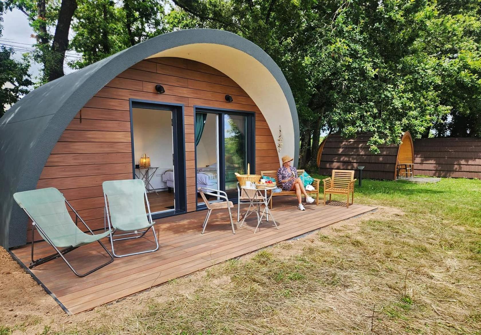 Gites & Tiny Houses Les Hauts De Toulvern Baden Bilik gambar